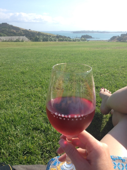 Cable Bay Vineyards lawn